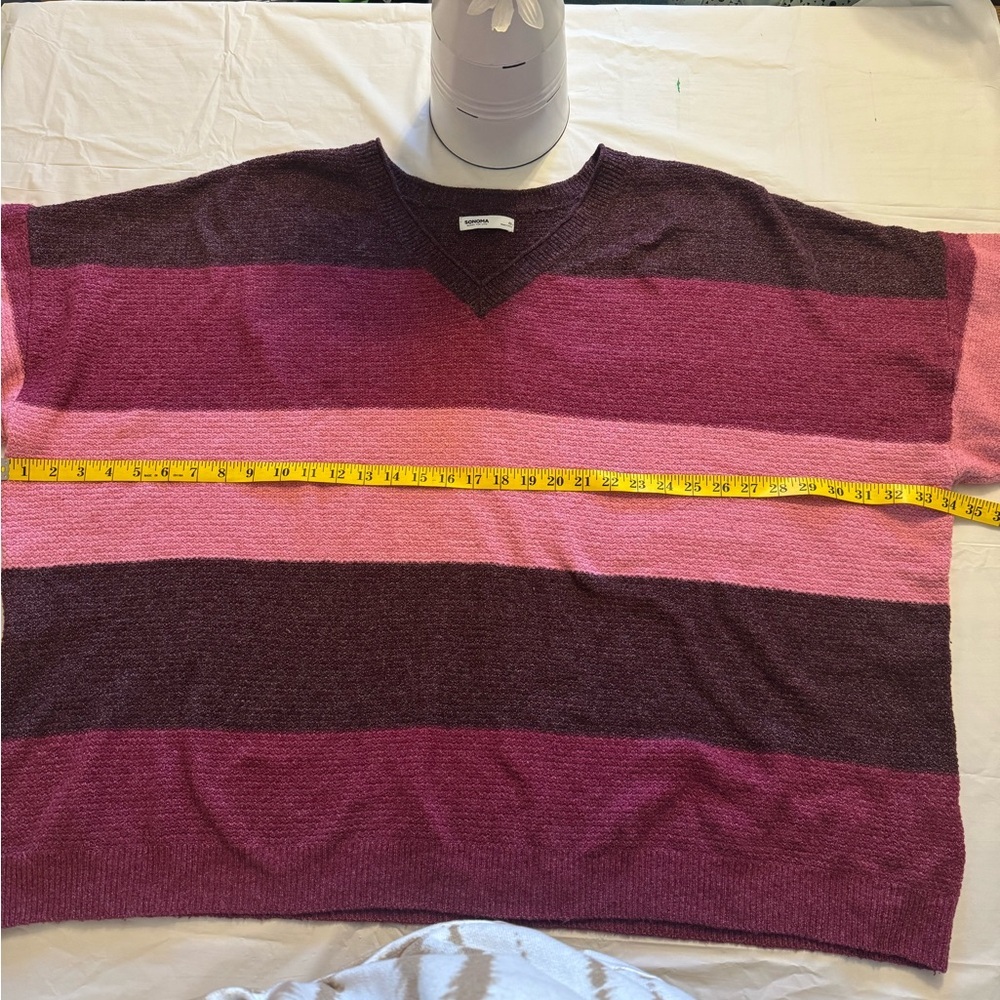 Sonoma Maroon and Magenta Knit Top - Picture 4 of 6